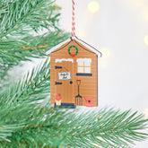 Oakdene Designs Christmas Decorations Personalised Christmas Shed Tree Decoration
